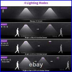 8X 150W Warehouse LED High Bay Lights Factory Shop GYM Light Lamp Motion Sensor