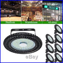 8X 200W Watt LED High Bay Light White Lamp Shed Factory Industry UFO Fixture