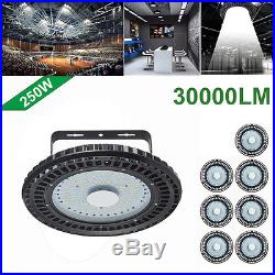 8X 250W UFO LED High Bay Light Industrial lamp Factory Warehouse Shed Lighting