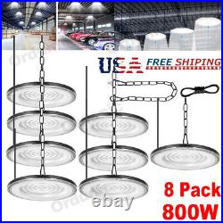8X 800W UFO High Bay LED Light Commercial Shed Warehouse Factory Farm Lamp