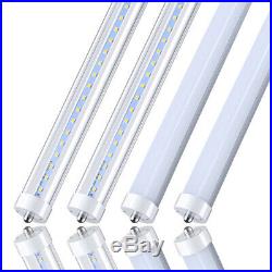 CNSUNWAY 45W 8FT LED Shop Light – T8 Single Pin FA8 Tube, Cool White 6000K-6500K