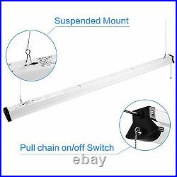 8' LED Warehouse Light 110W Garage Shop Basement Fixture Lamp 12000LM Pull Chain