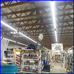 8' LED Warehouse Light 110W Garage Shop Basement Fixture Lamp 12000LM Pull Chain