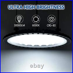 8 PACK 300W UFO LED High Bay Light Warehouse Industrial Light Fixture 30000LM