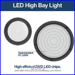 8 Pack 100W Led UFO High Bay Light 100 Watts Commercial Factory Warehouse Light