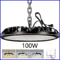 8 Pack 100W UFO LED High Bay Light Commercial Warehouse Factory Lighting Fixture