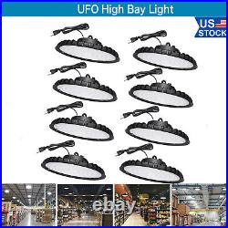 8 Pack 100W UFO Led High Bay Light Commercial Warehouse Industrial Shop Light