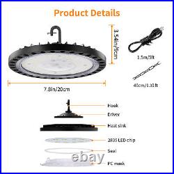 8 Pack 100W UFO Led High Bay Light Factory Warehouse Commercial Led Shop Lights