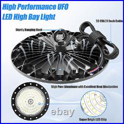 8 Pack 200W UFO LED High Bay Light Shop Industrial Commercial Factory Warehouse