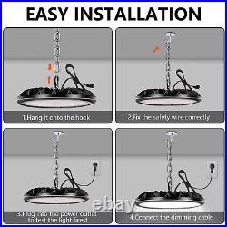 8 Pack 200W UFO LED High Bay Light Shop Warehouse Industrial Factory Commercial