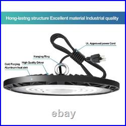 8-Pack 200W UFO LED High Bay Lights Commercial Grade for Warehouses & Garages