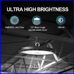 8-Pack 200W UFO LED High Bay Lights Commercial Grade for Warehouses & Garages