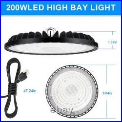 8 Pack 200W UFO Led High Bay Light Factory Commercial Warehouse Industrial Shop