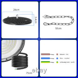 8 Pack 200W UFO Led High Bay Light Factory Warehouse Commercial Led Shop Lights