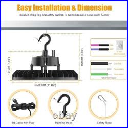 8 Pack 200W UFO Led High Bay Light Factory Warehouse Commercial Led Shop Lights