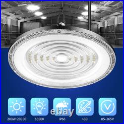 8 Pack 200W UFO Led High Bay Light Factory Warehouse Commercial Led Shop Lights