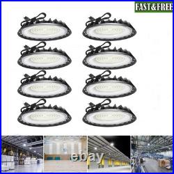 8 Pack 200W UFO Led High Bay Light Industrial Commercial Warehouse Garage Light