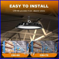8 Pack 200W UFO Led High Bay Light Industrial Commercial Warehouse Garage Light