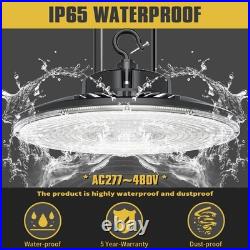 8 Pack 240W UFO LED Shop Light GYM Warehouse Industrial High Bay Stadium Lights