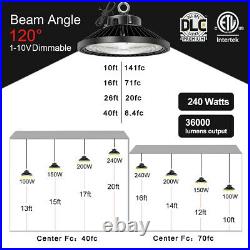 8 Pack 240W UFO Led High Bay Light Factory Warehouse Commerical Light Fixtures