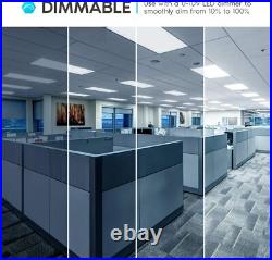 8 Pack 2x4 Commercial LED 7800LM Dimmable Drop Ceiling Flat Panel Troffer Light