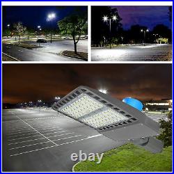 8 Pack 300W Led Shoebox Area Light Fixture Outdoor Commercial Parking Lot Lights