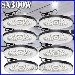 8 Pack 300W UFO LED High Bay Light Garage Industrial Commercial Warehouse Lamp 8 Pack 300W UFO LED High Bay Light Garage Industrial Commercial Warehouse Lamp