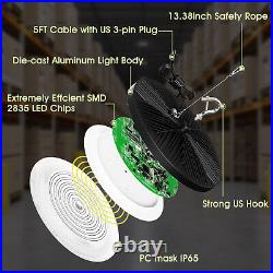 8 Pack 300W UFO LED High Bay Light Garage Industrial Commercial Warehouse Lamp