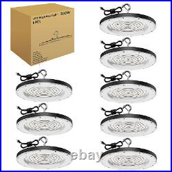 8 Pack 300W UFO LED High Bay Light Garage Industrial Commercial Warehouse Lamp