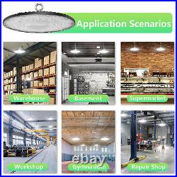 8 Pack 300W UFO LED High Bay Light Industrial Factory Light Warehouse Commercial