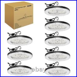 8 Pack 300W UFO LED High Bay Light Industrial Factory Warehouse Shop Commercial