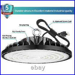 8 Pack 300W UFO Led High Bay Light Commercial Industrial Warehouse Light Fixture