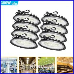 8 Pack 300W UFO Led High Bay Light Industrial Commercial Factory Warehouse 5000K