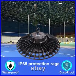 8 Pack 300W UFO Led High Bay Lights Commercial Lighting Fixture 6500K Cold White