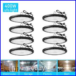 8 Pack 400W UFO Led High Bay Light Commercial Industrial Warehouse Factory Light