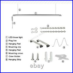 8 Pack 54W LED 4FT Shop Light Utility Lamp Garage Lamp Wall Plug-in
