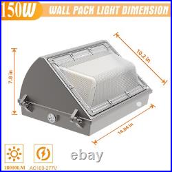 8 Pack LED Wall Pack Light 150W Commercial Industrial Outdoor Security Fixture