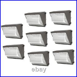 8 Pack Led Wall Pack Light 120W Dusk to Dawn Industrial Commercial Light Fixture