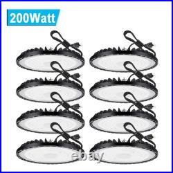 8 Pack UFO LED High Bay Light 200W Industrial Commercial Factory Warehouse Light 8 Pack UFO LED High Bay Light 200W Industrial Commercial Factory Warehouse Light