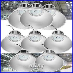 8x 100W LED High Bay Light Bright White Factory Warehouse Industry Shop Lighting