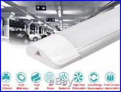 8x 4FT 1200mm LED Linkable Batten Tube Light Wide Wall Ceiling Panel Lamps 36W