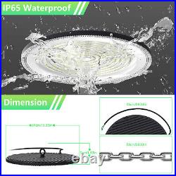 8x 500W UFO LED High Bay Light Industrial Factory Lights Warehouse Commercial US
