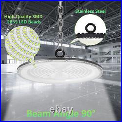 8x 500W UFO LED High Bay Light Industrial Factory Lights Warehouse Commercial US