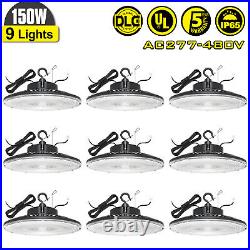 9Pack 150W LED UFO High Bay Light Commercial Warehouse Shop Lighting 5000K 480V
