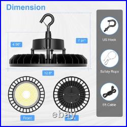 9Pack LED High Bay Light 240W 36000LM, Dimmable AC100-277V IP65 5000K DLCListed