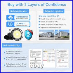 9Pack LED High Bay Light 240W 36000LM, Dimmable AC100-277V IP65 5000K DLCListed