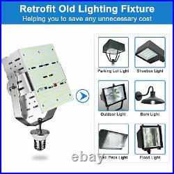 AC277480Volt LED Shoebox Retrofit Kit Light For Parking Lot Tennis Court 240W