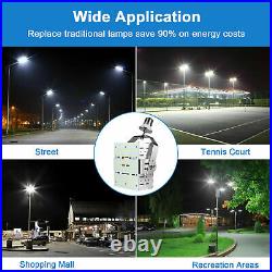 AC277480Volt LED Shoebox Retrofit Kit Light For Parking Lot Tennis Court 240W
