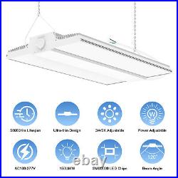 Adjustable 400W LED High Bay Shop Light 2.2FT LED Linear High Bay Lights 60000LM