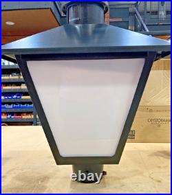 American Electric Lighting Post Top Luminaire 247 Series Street Light Black American Electric Lighting Post Top Luminaire 247 Series Street Light Black